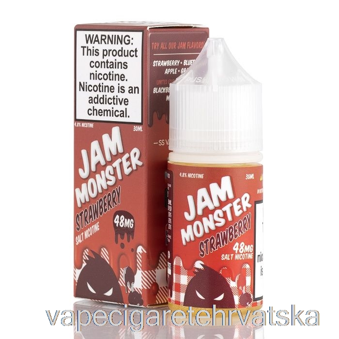 Vape Hrvatska Jagoda - Pekmez Monster Salts - 30ml 24mg